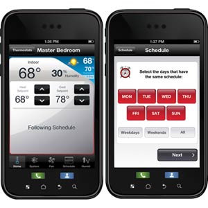 giao diện ứng dụng Honeywell total connect
