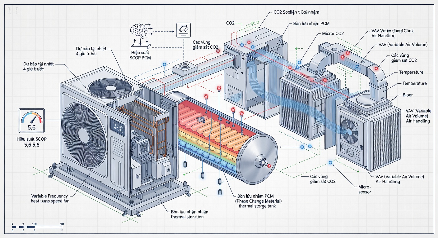 Tối ưu hệ thống HVAC nhà máy công nghiệp miền Đông Nam Bộ: Bài học thực tế từ năm 2035