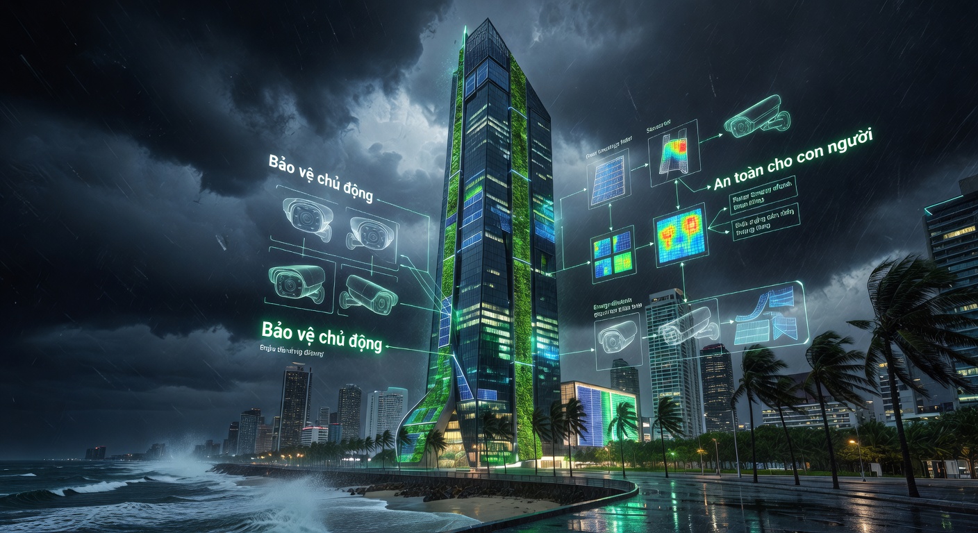 Hệ Thống An Ninh Tòa Nhà Thông Minh Ứng Phó Bão Lớn Tại Thủ Thiêm Tech Tower