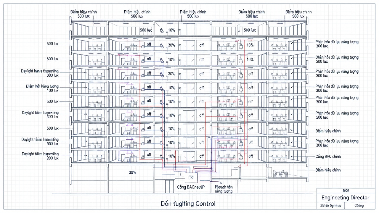 Commissioning Hệ Thống Chiếu Sáng Thông Minh: Yếu Tố Quyết Định Chi Phí Vận Hành Tòa Nhà Cao Tầng