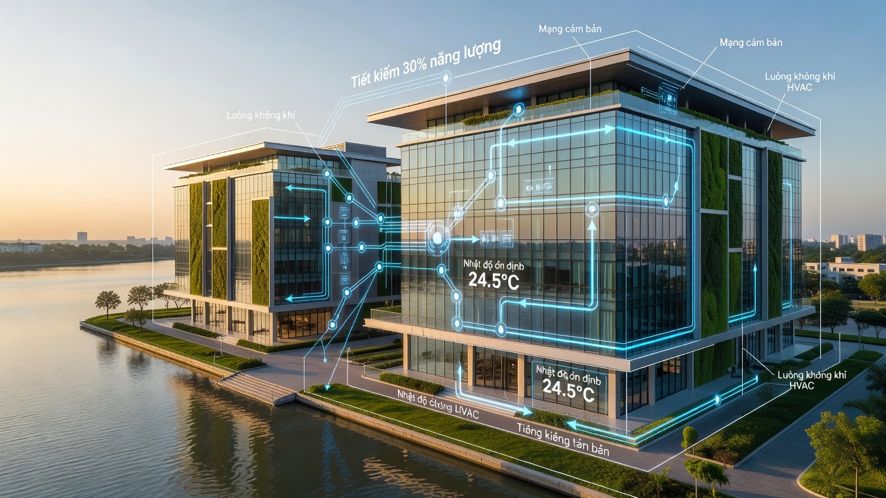 Tòa Nhà Thông Minh 2030: Hành Trình Một Ngày Của Hệ Thống HVAC Tự Động Hóa