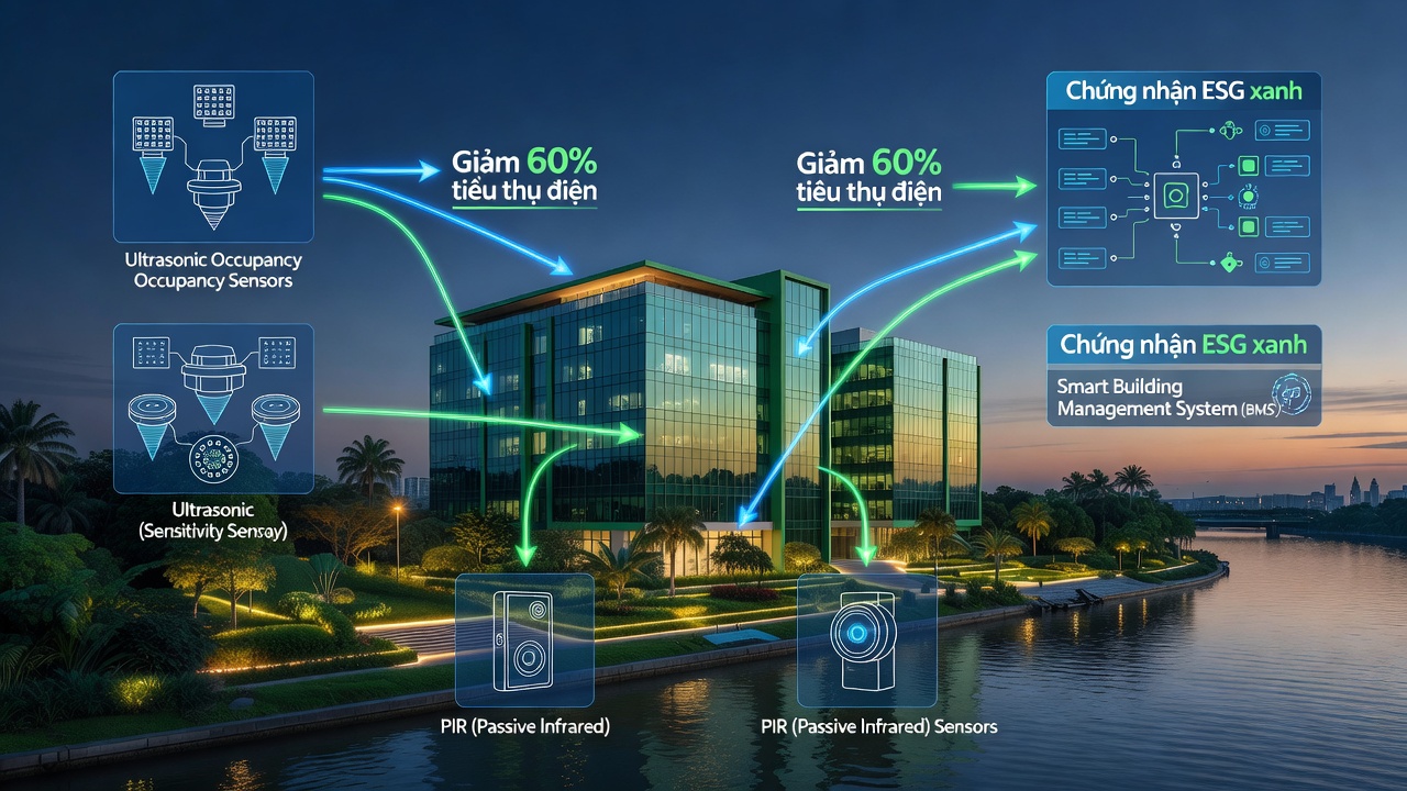 Cảm Biến Chiếm Dụng Thông Minh: Giải Pháp Tối Ưu Hóa Năng Lượng Tòa Nhà Đến Năm 2030