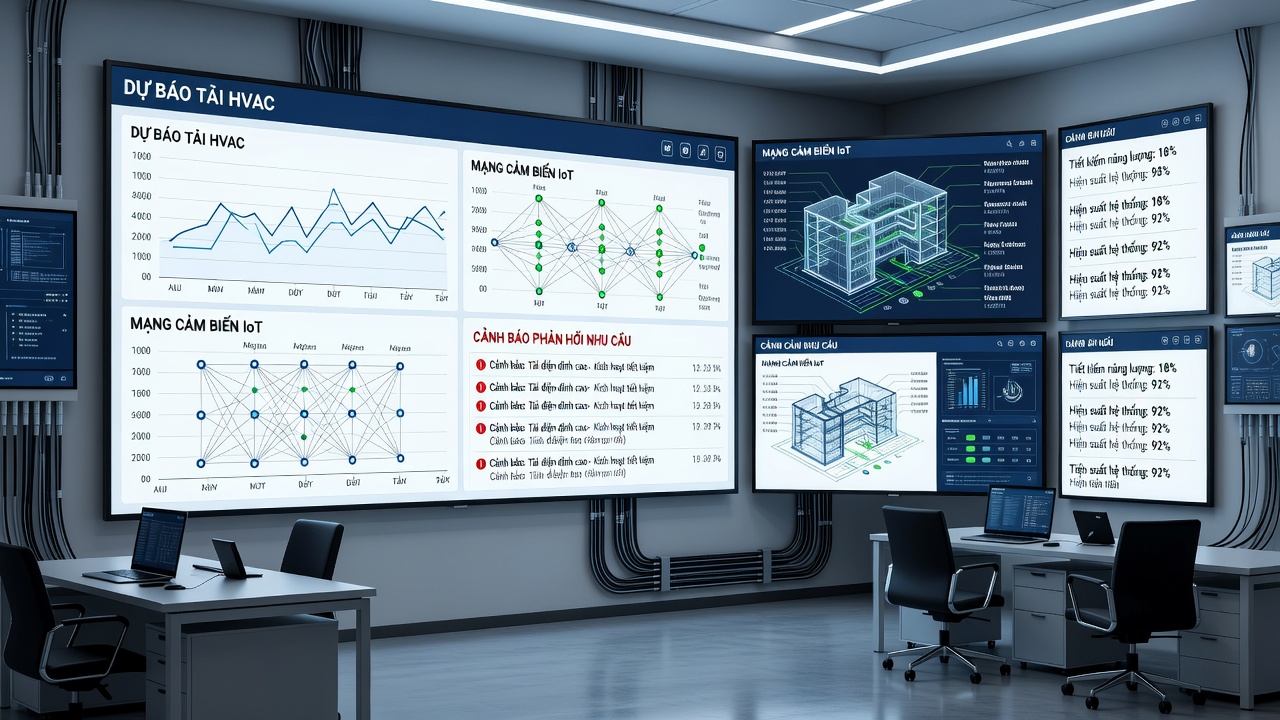 Tối ưu hóa tiêu thụ điện tòa nhà văn phòng 25 tầng tại Hà Nội với IoT và AI
