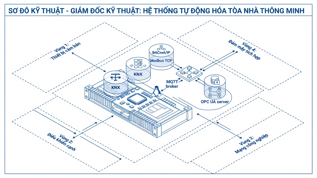 Tòa nhà 40 tầng tại TP.HCM vận hành hoàn toàn trên hệ thống tự động hóa mở vào năm 2035