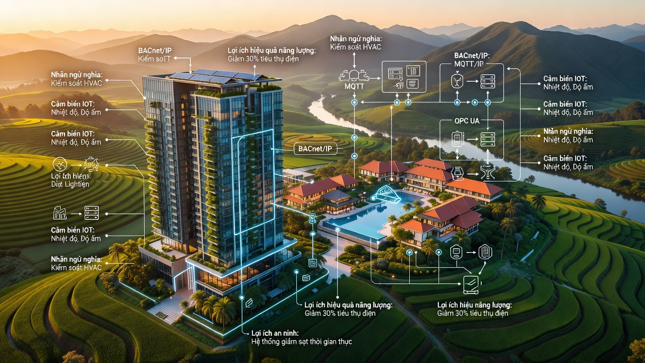 Tòa nhà 40 tầng tại TP.HCM vận hành hoàn toàn trên hệ thống tự động hóa mở vào năm 2035