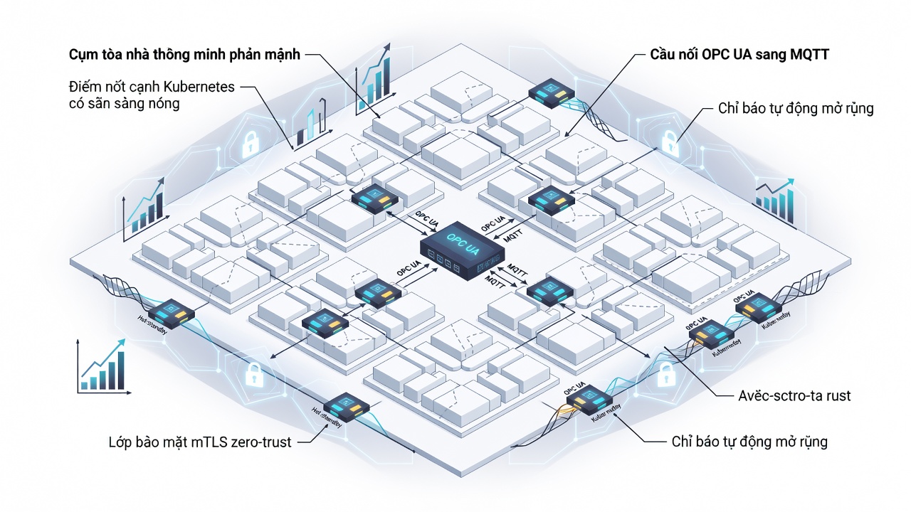 Triển Khai Hệ Thống BAS Quy Mô 500 Tòa: Từ 50 Đến 500 Với Edge Computing Và 5G