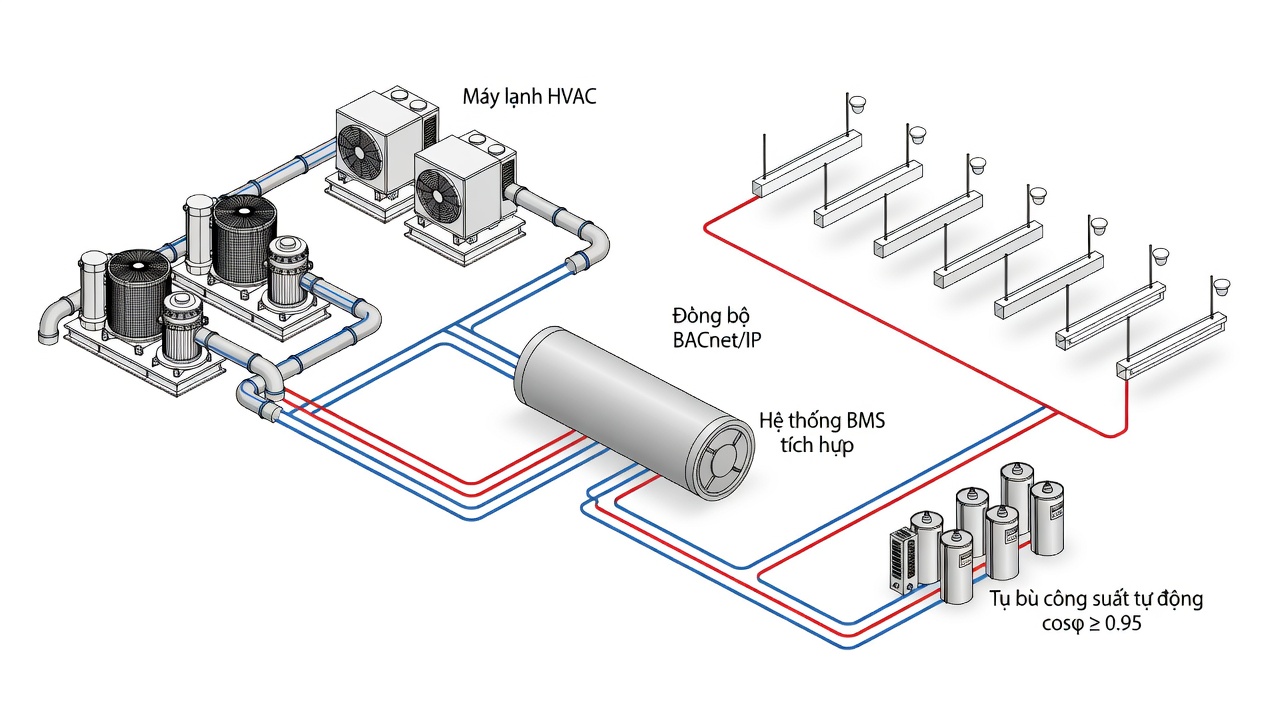 Tích Hợp BMS Thay Vì Thiết Kế Rời Rạc: Giải Pháp Tiết Kiệm Năng Lượng Cho Tòa Nhà Văn Phòng Hạng B