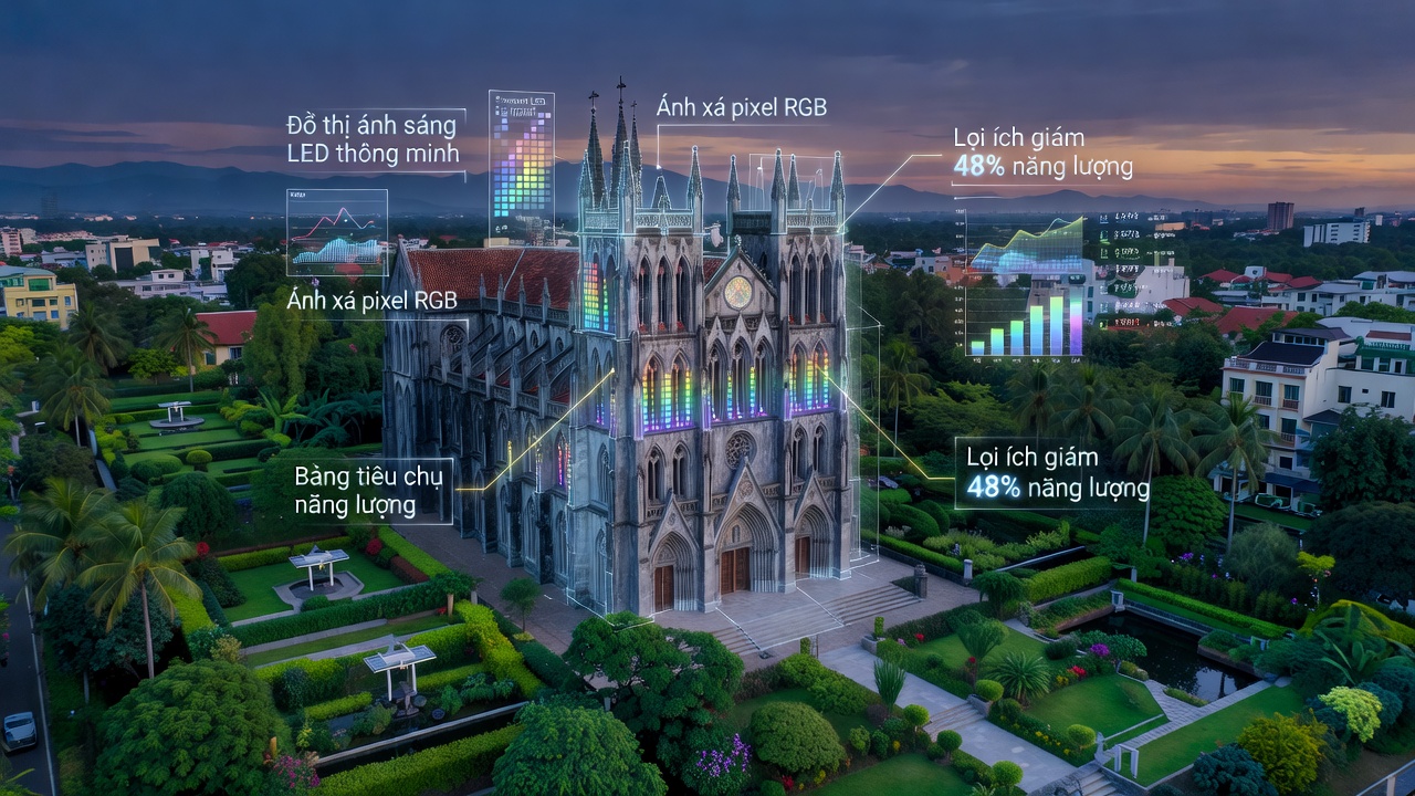 Lá Thư Ngỏ Về Hệ Thống Chiếu Sáng Thông Minh Cho Nhà Thờ Đức Bà Sài Gòn Đến Năm 2035