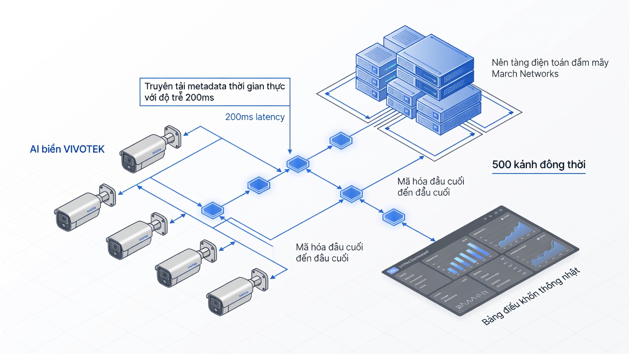 Tích hợp hệ sinh thái VIVOTEK và March Networks tại khu đô thị thông minh: Hành trình triển khai 12 tháng