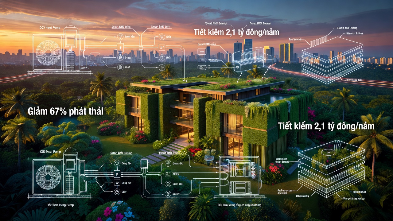 Cải Tạo Tòa Nhà Tiết Kiệm Năng Lượng: Hành Trình Giảm 67% Phát Thải Từ Năm 2025