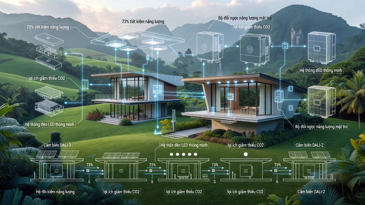 Đánh giá Giải pháp LED DALI-2 Hướng tới Mục tiêu Net Zero: So sánh Northampton Saints và Các Dự án tại Việt Nam