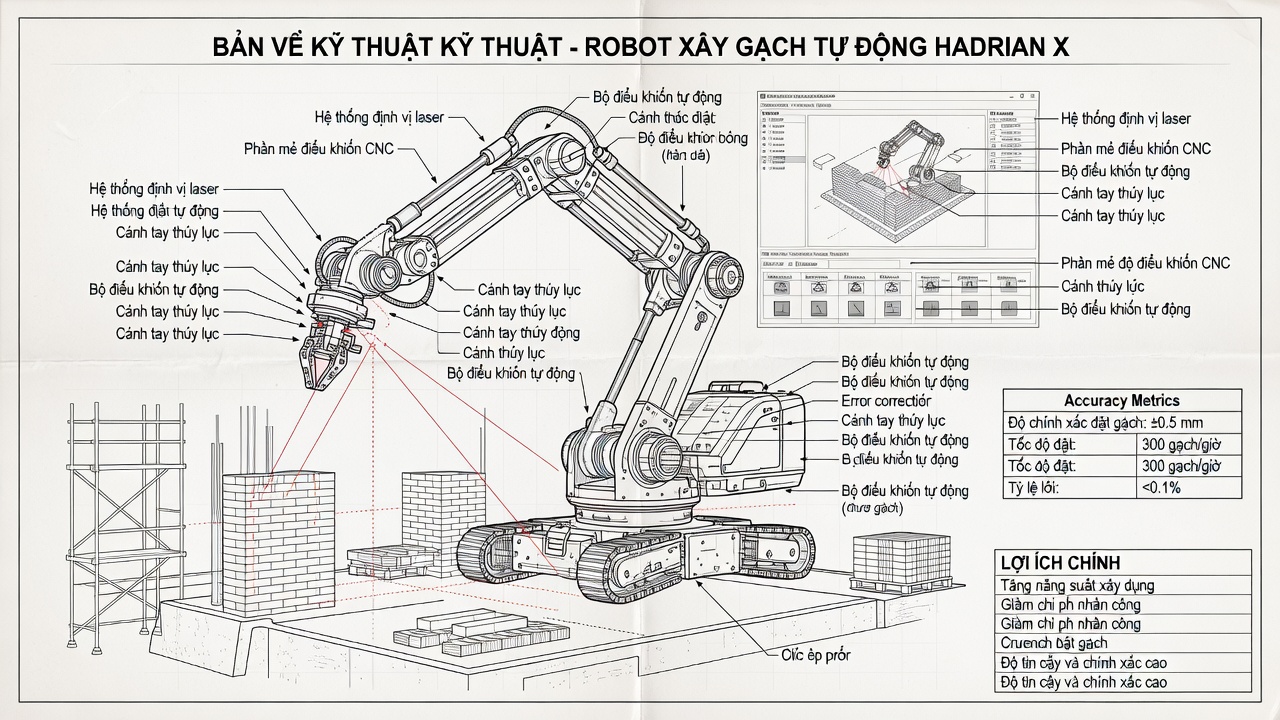 Giải pháp tự động hóa kỹ thuật cho thiếu hụt lao động xây dựng tại Việt Nam năm 2025