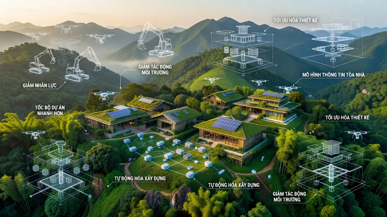 Giải pháp tự động hóa kỹ thuật cho thiếu hụt lao động xây dựng tại Việt Nam năm 2025