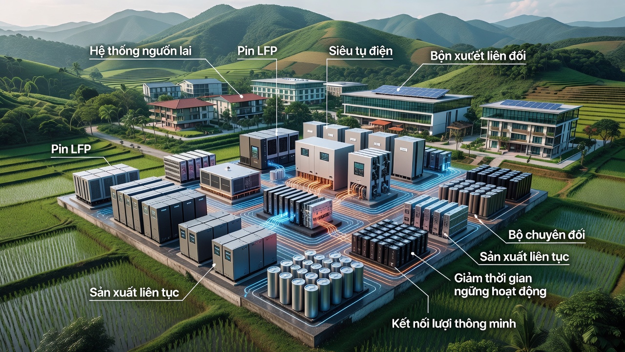 Giải Pháp Hệ Thống Nguồn Dự Phòng Lai Cho Nhà Máy Sản Xuất Linh Kiện Điện Tử Tại Bình Dương