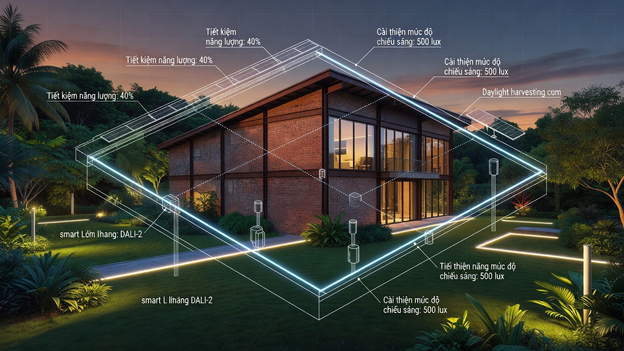 Chuyển Đổi Chiếu Sáng LED DALI-2 Tại Nhà Máy Cũ: So Sánh Sodium Áp Suất Cao Và Giải Pháp Tiết Kiệm Năng Lượng