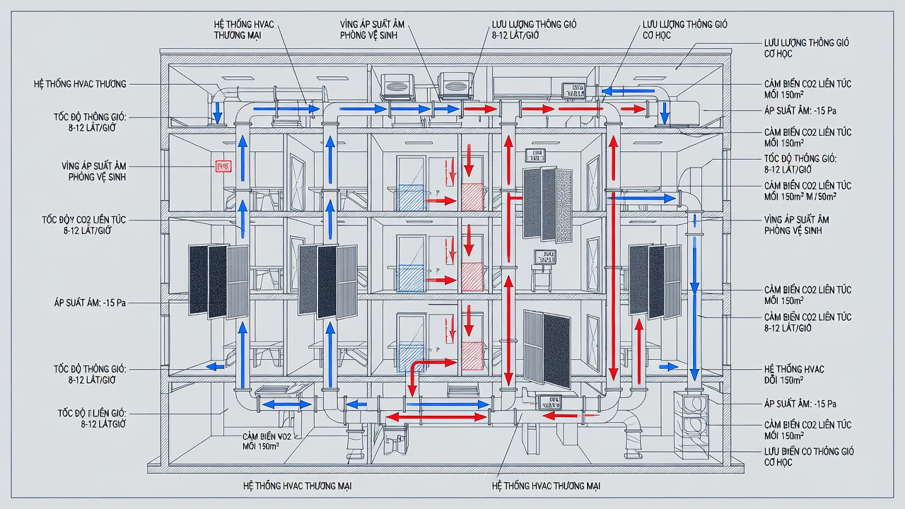 So sánh tiêu chuẩn chất lượng không khí trong nhà: Tuân thủ ASHRAE 62.1-2022 và thực tế tại Việt Nam