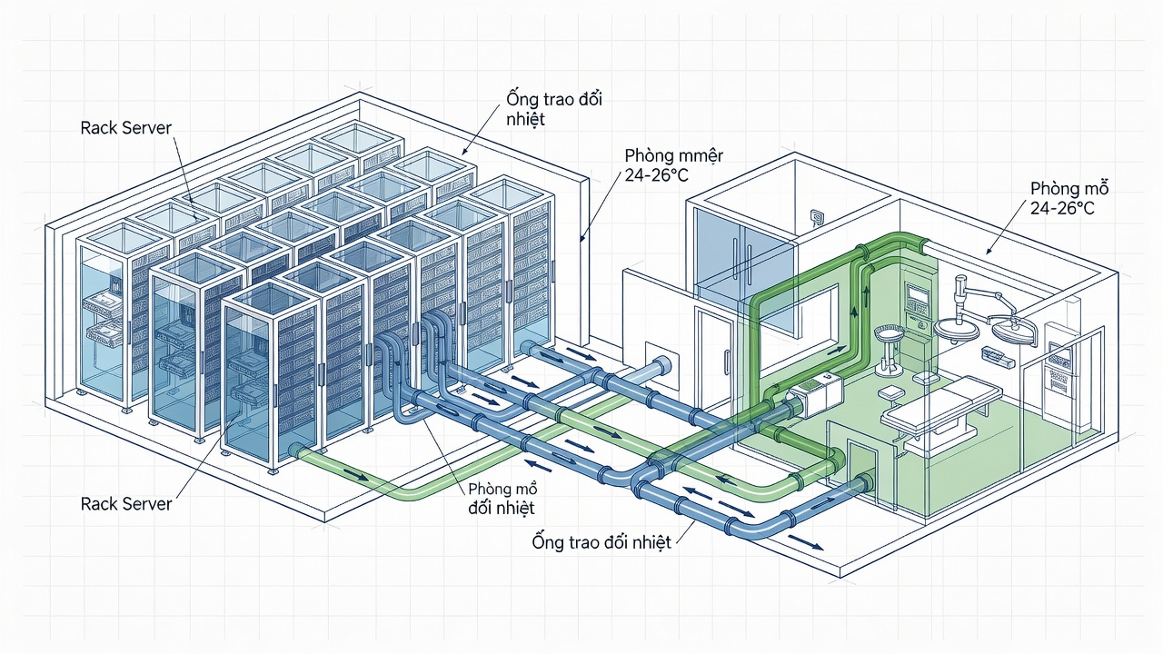 Tương Lai Hạ Tầng Số: Data Center Trở Thành Nguồn Sưởi Ấm Cho Bệnh Viện